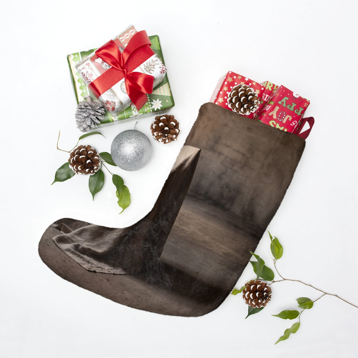 Christmas Stockings - Solitude Covered Chair in Moody Studio...