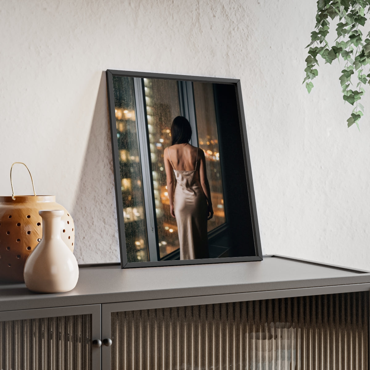 Framed Poster - Cinematic Window View