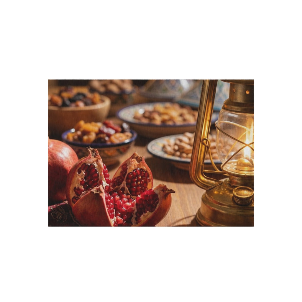 Outdoor Rug - Warm Sunset Feast | Echovira Gallery