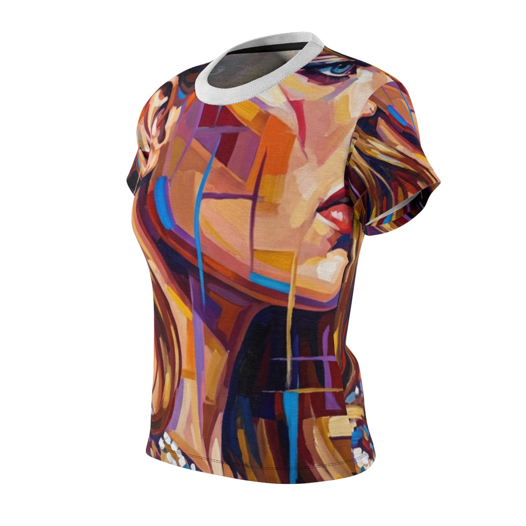 Women's Cut & Sew Tee - Shattered Elegance | Echovira...
