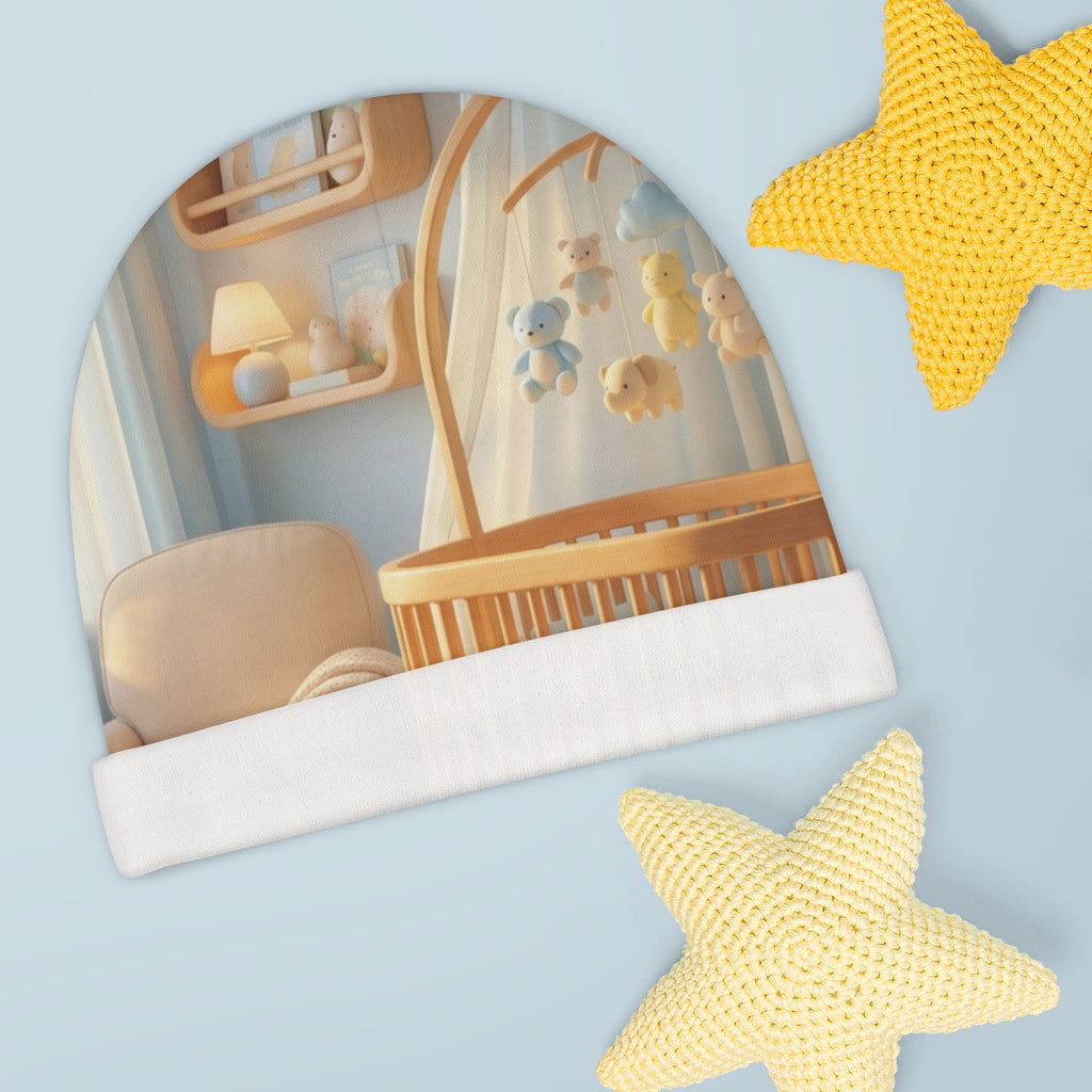 Baby Beanie - Soft Blue Nursery Dreams