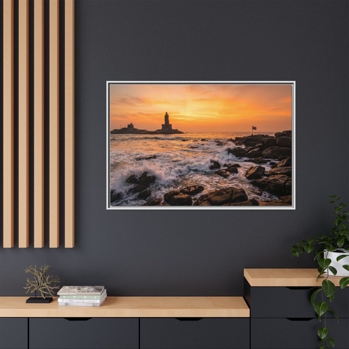Framed Matte Canvas - Majestic Golden Coast