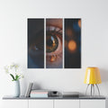 Acryl-Leinwandbild Triptychon – Tiefer Blick – Porträt