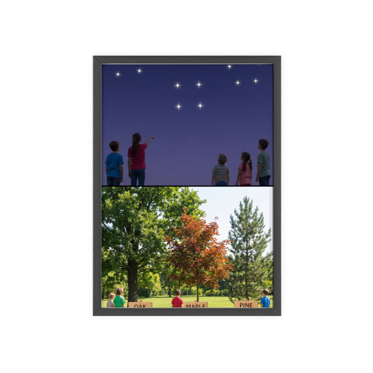 Wooden Framed Poster - Wonder — Portrait