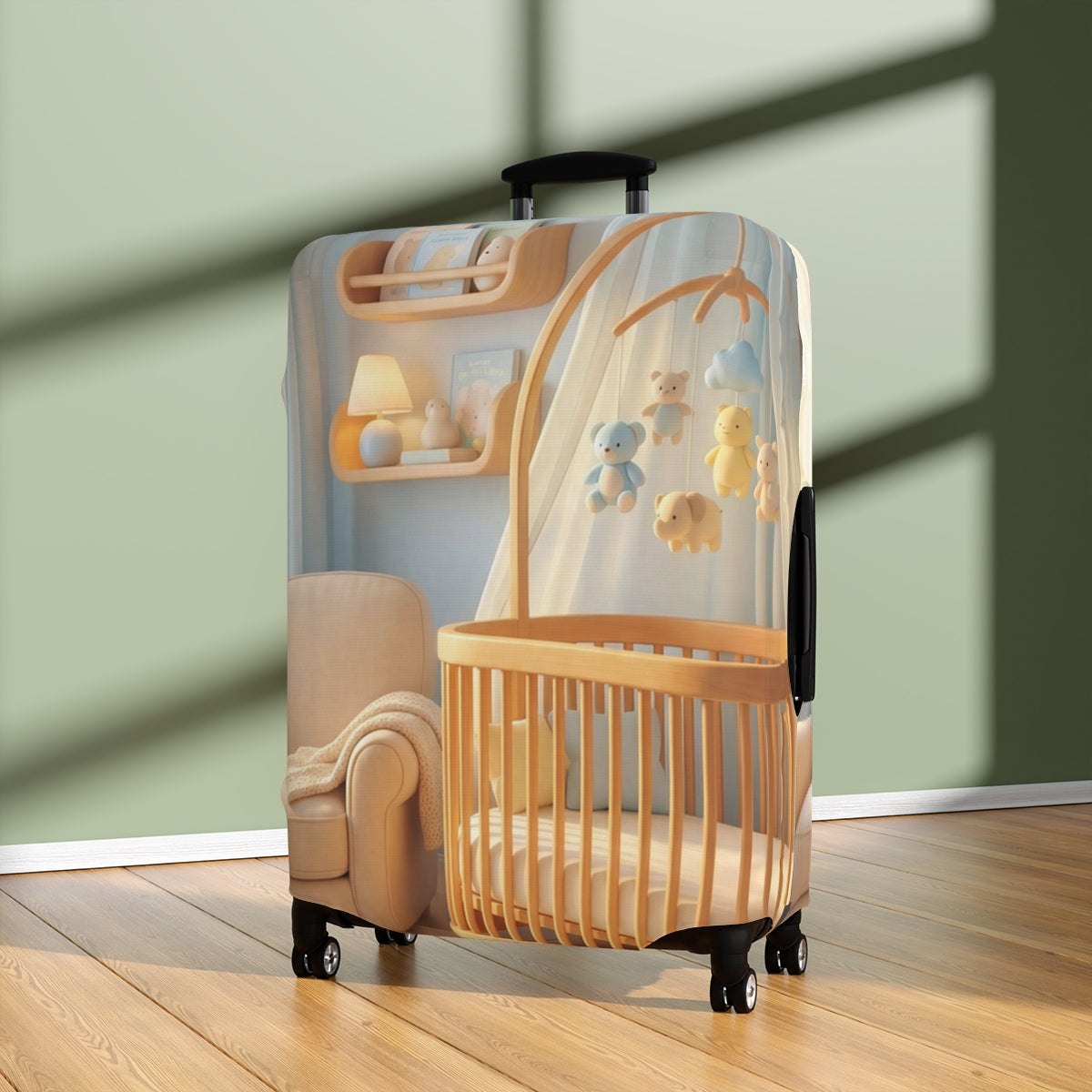 Cozy Aesthetic Luggage Cover - Safe Travels
