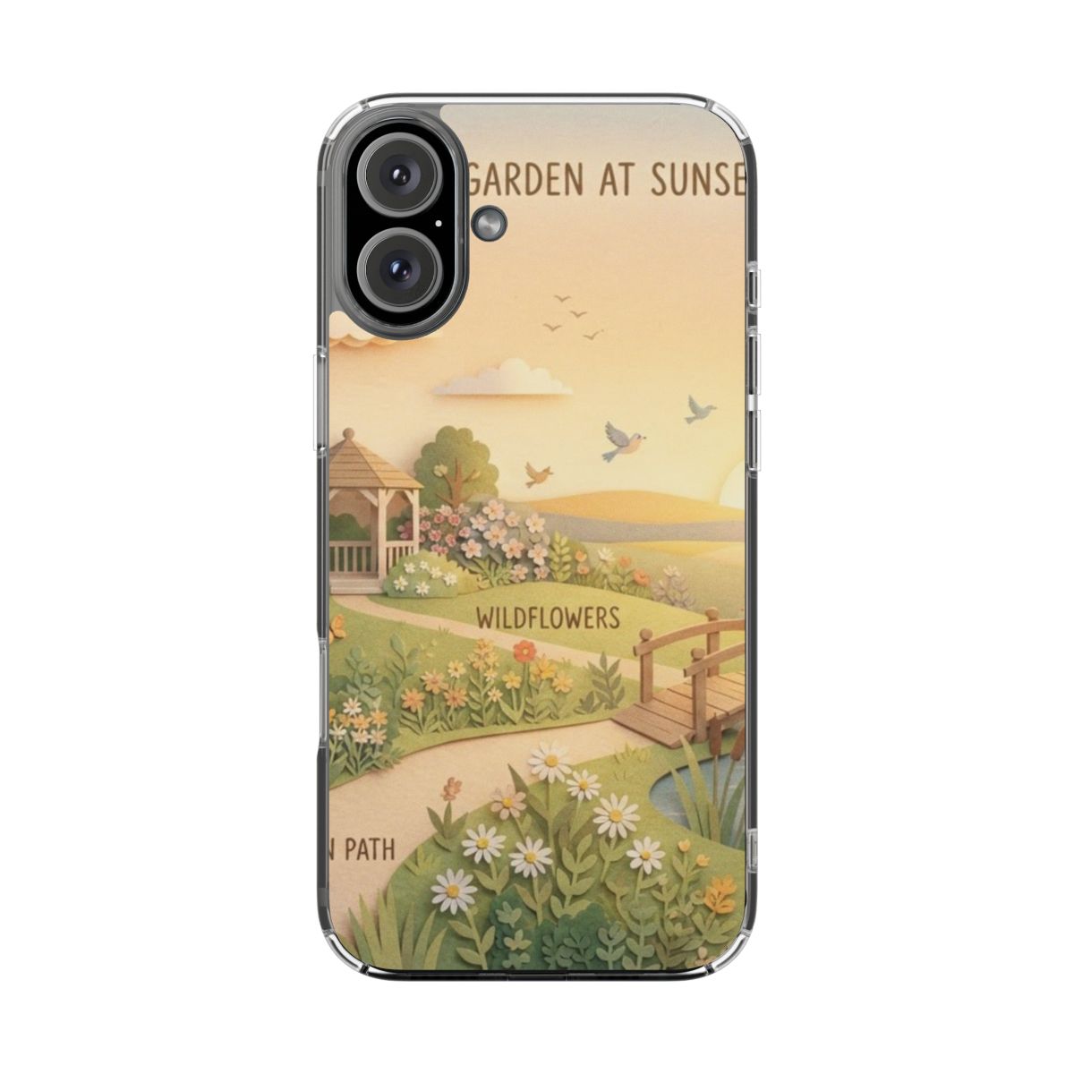Clear Impact-Resistant Cases - Clear Phone Case - Sunset......