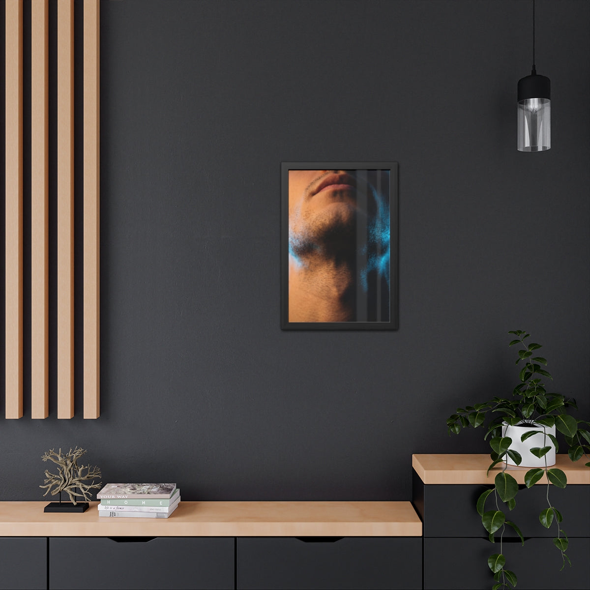 Framed Poster - Cinematic Urban Wall — Portrait
