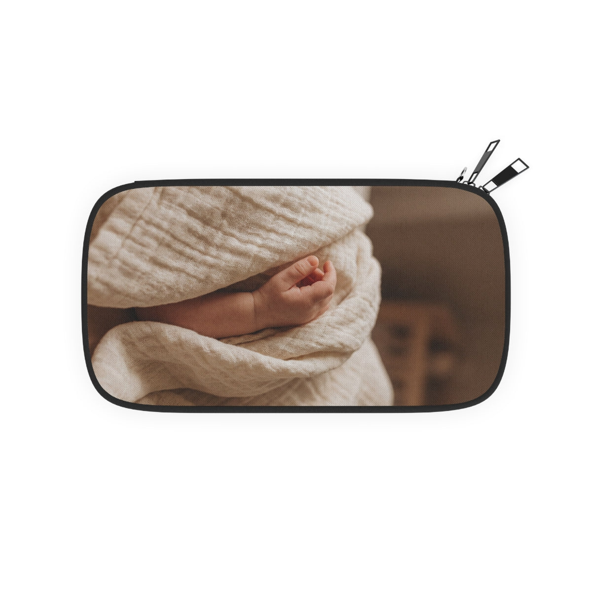 Passport Wallet - Tender Newborn Hand in Soft Muslin Blanket...