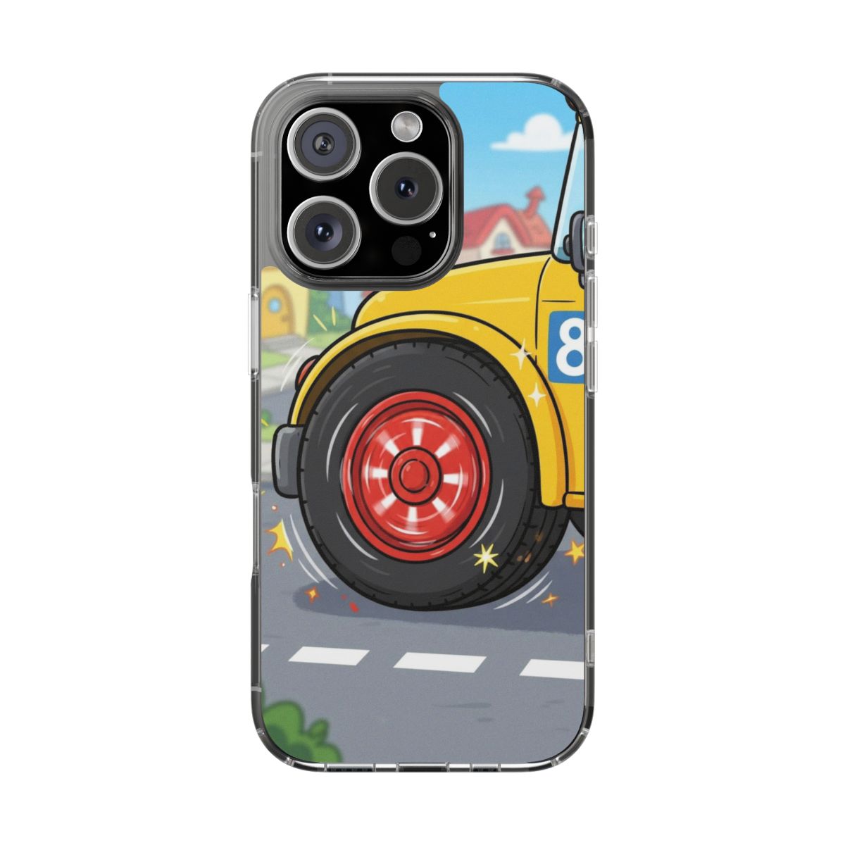 Clear Impact-Resistant Cases - Cartoon Bus | Echovira...