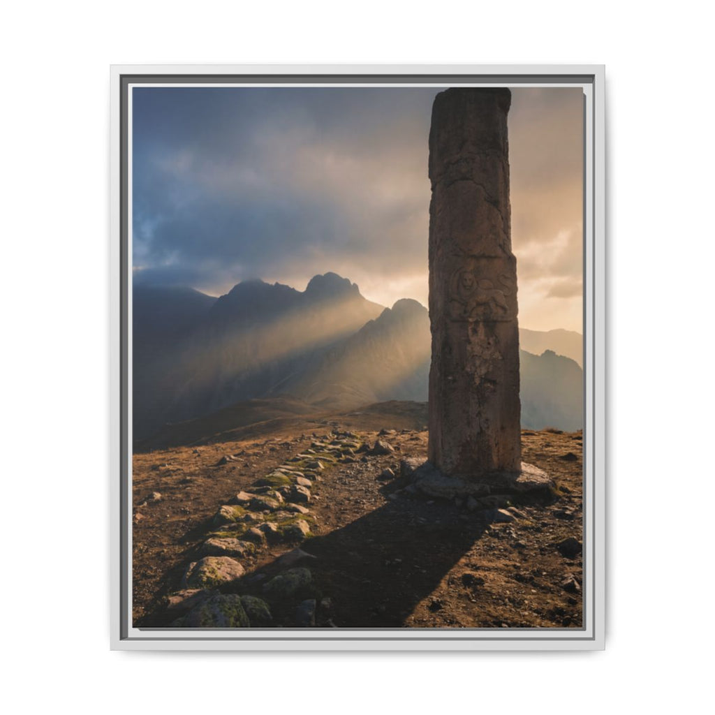 Framed Matte Canvas - Sun Peak