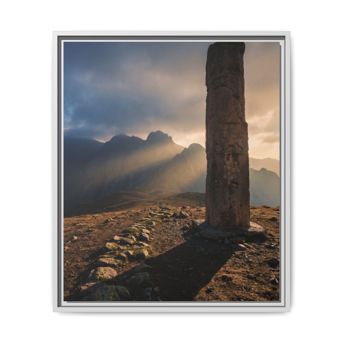 Framed Matte Canvas - Sun Peak