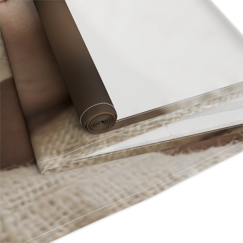 Table Runner - Organic Muslin Texture