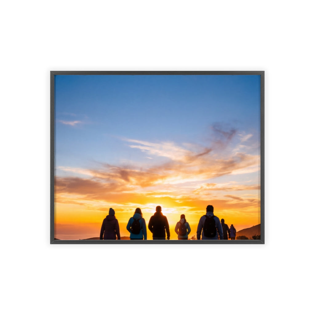 Posters with Wooden Frame - Sunrise Journey