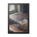 Framed Vertical Poster - Celestial Book of Fate Mystical Art...