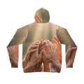 Athletic Hoodie - Golden Rays of Unity Wall Art | Echovira...