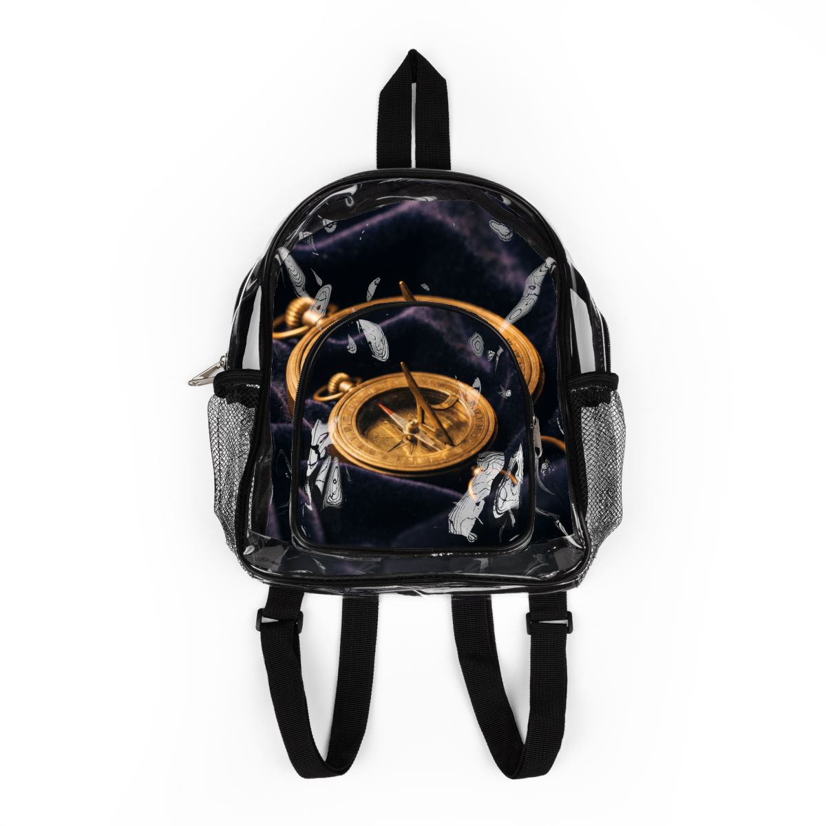 Clear Stadium Backpack with Vintage Sundial