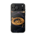 Clear iPhone Case with Vintage Brass Sundial