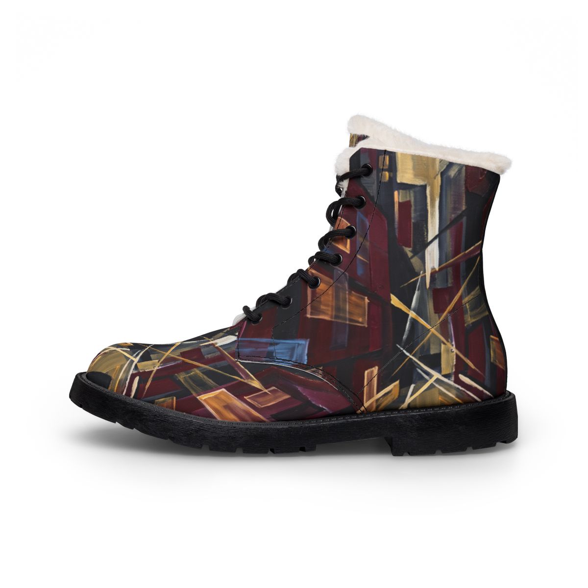 Men's Fur and Leather Boots - Urban Trek | Echovira Gallery