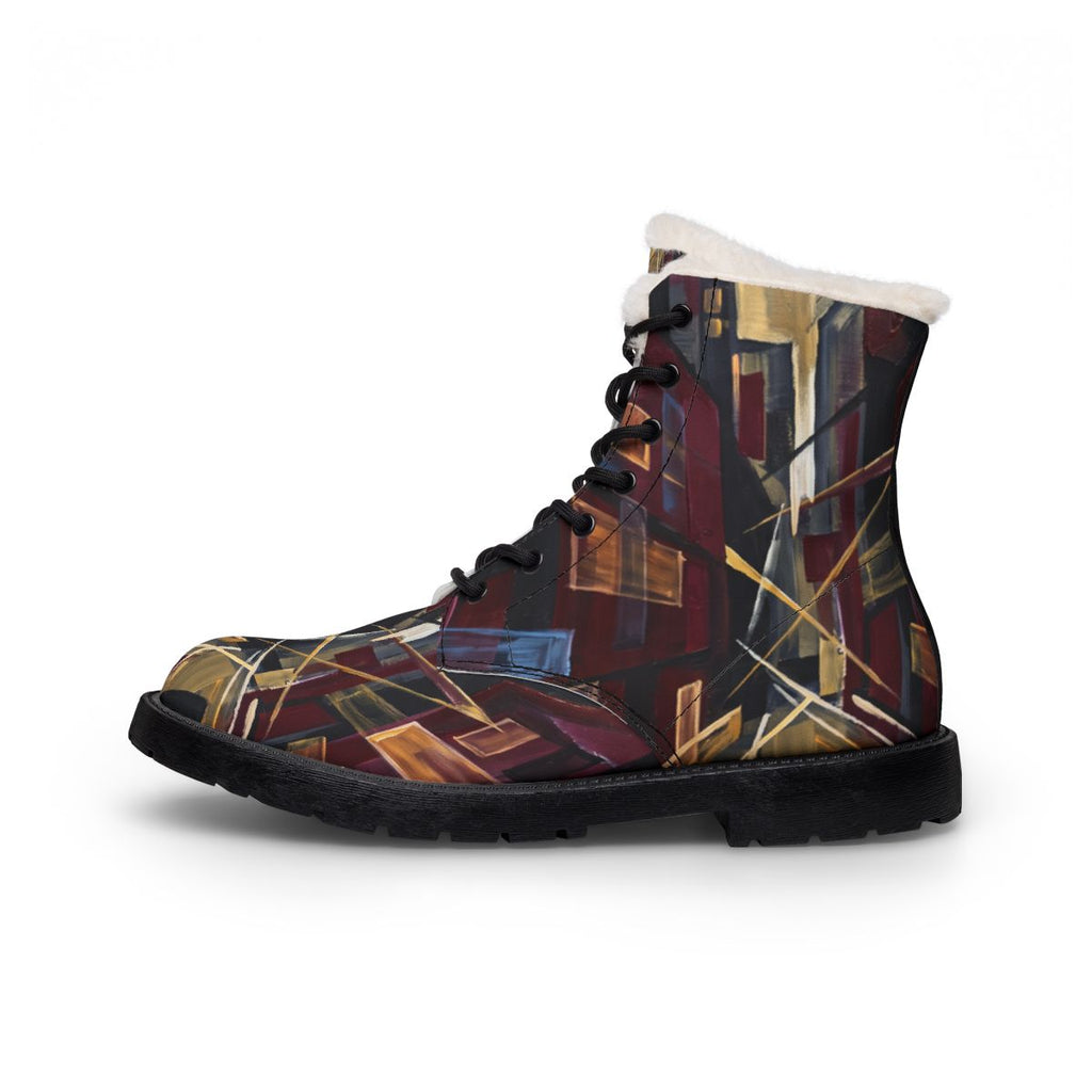 Women's Fur Leather Boots - Urban Trek | Echovira Gallery