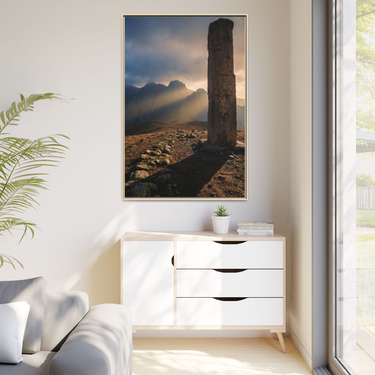 Matte Canvas, Framed - Mystic Monolith Ancient Persian... |...