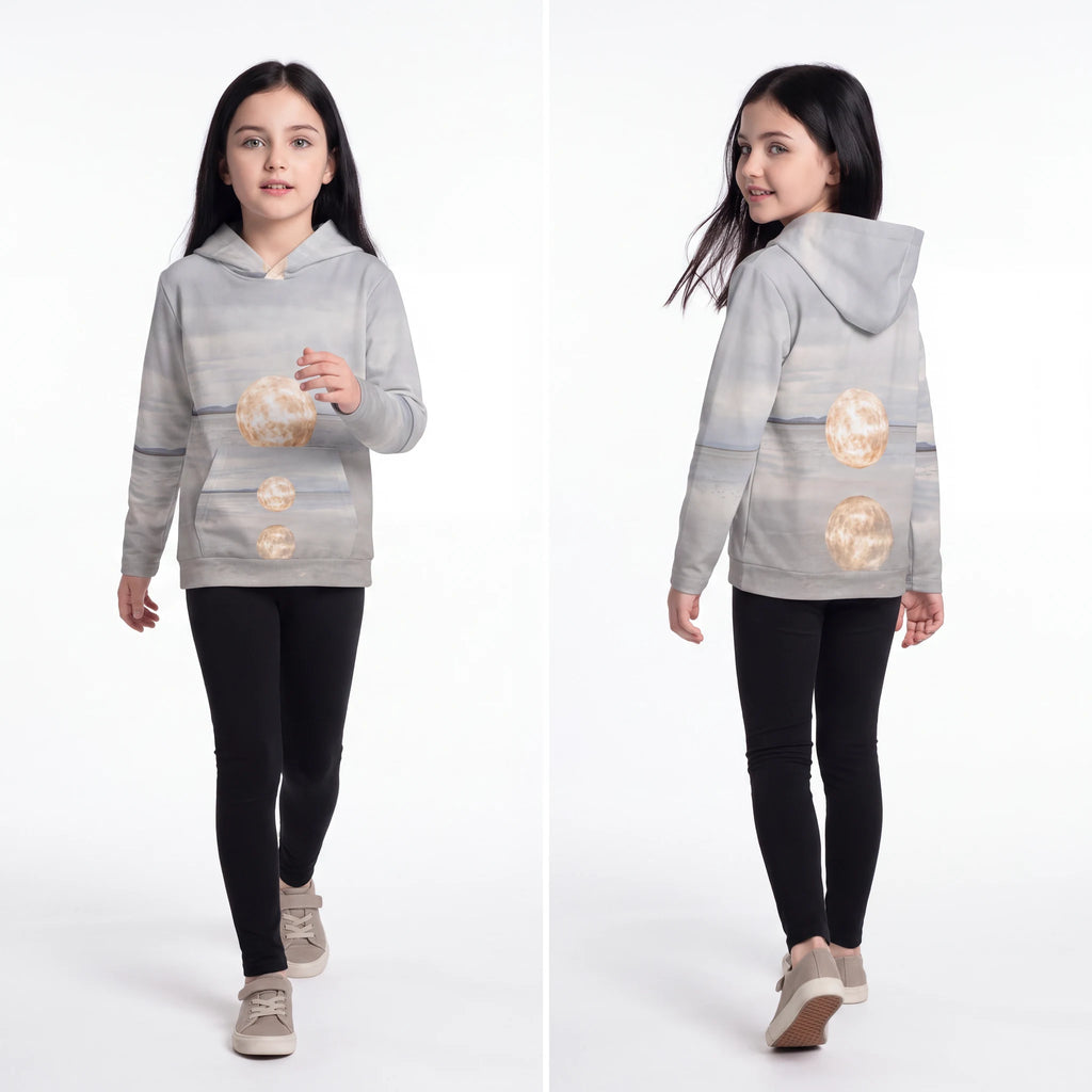Children's Hoodie with Surreal Desert Landscape