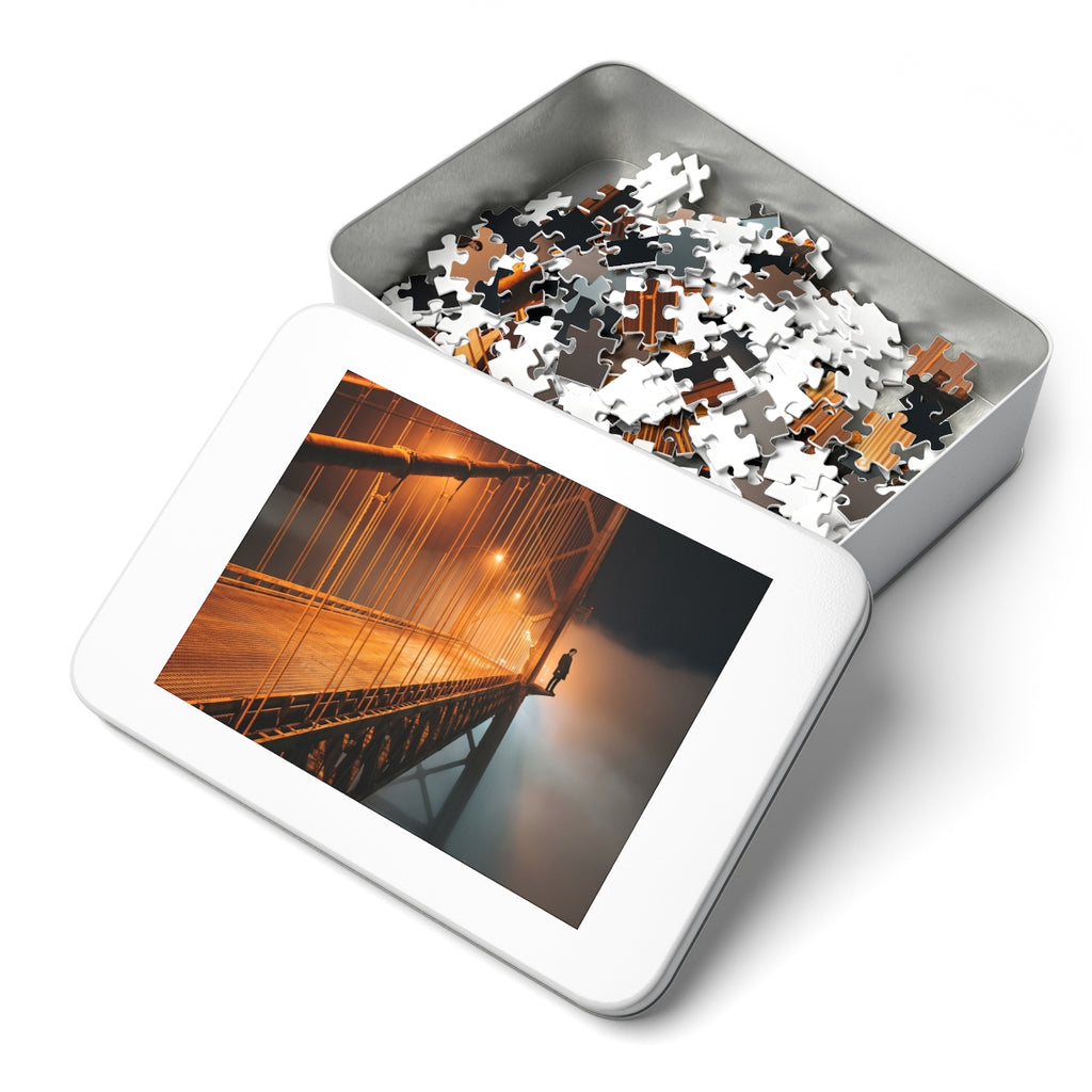 Jigsaw Puzzle with Tin - Nocturne Bridge Solitude (30, 110...