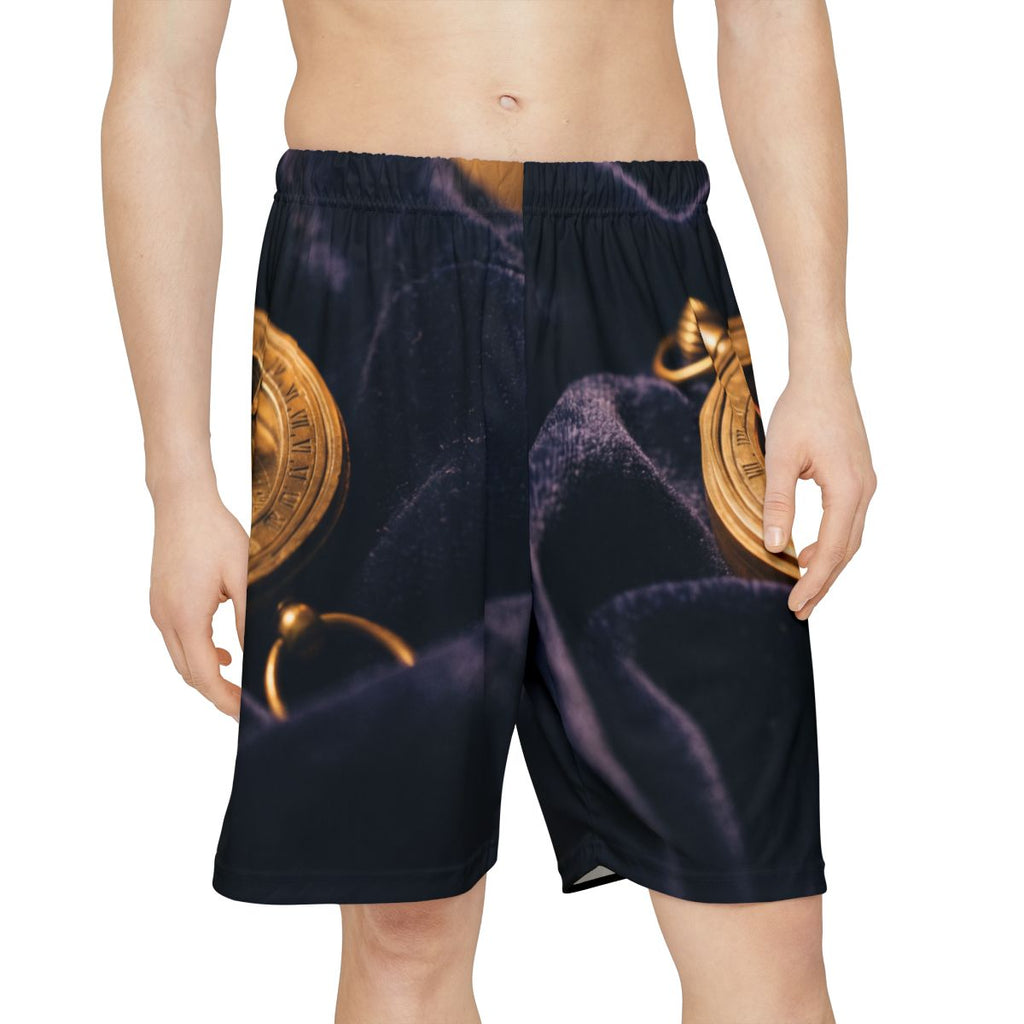Men's Sports Shorts Antique Sundial Compass