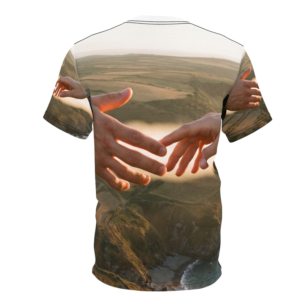 Men's Unisex Cut & Sew Tee - The Infinite Touch | Ethereal...