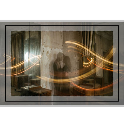 Hand Flag - Cinematic Golden Shadow Embrace Art (1 & 5 pcs)...