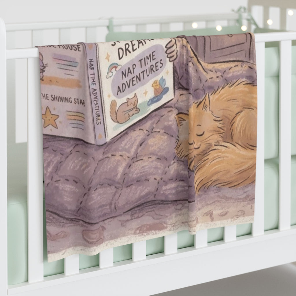 Baby Swaddle Blanket - Gentle Storybook | Echovira Gallery