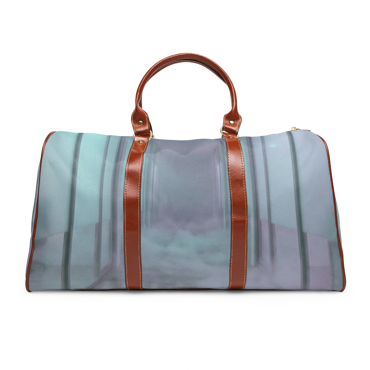 Waterproof Travel Bag - Liminal Corridor Fog Art Print |...