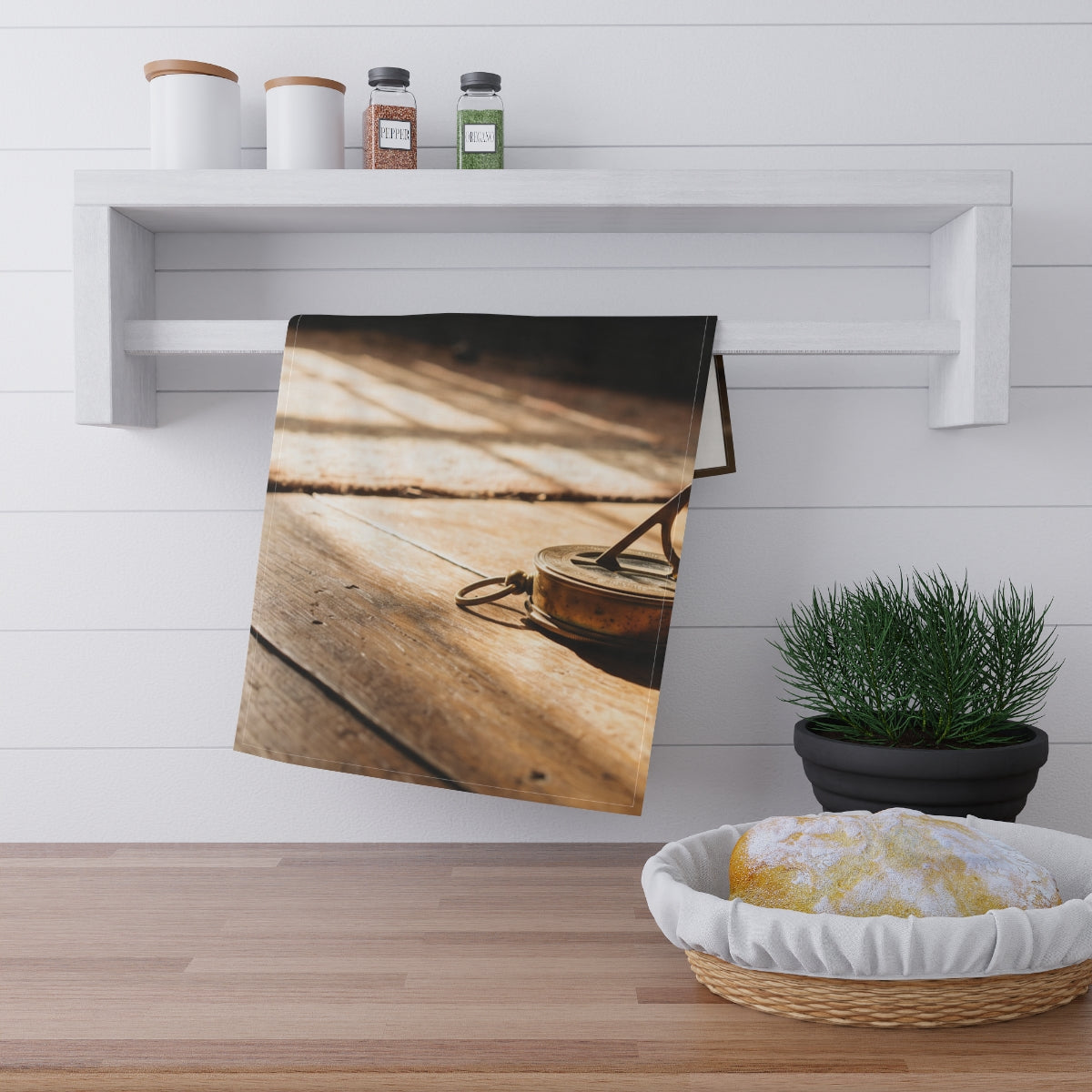 Tea Towels - Sundial Golden Hour Kitchen | Echovira Gallery