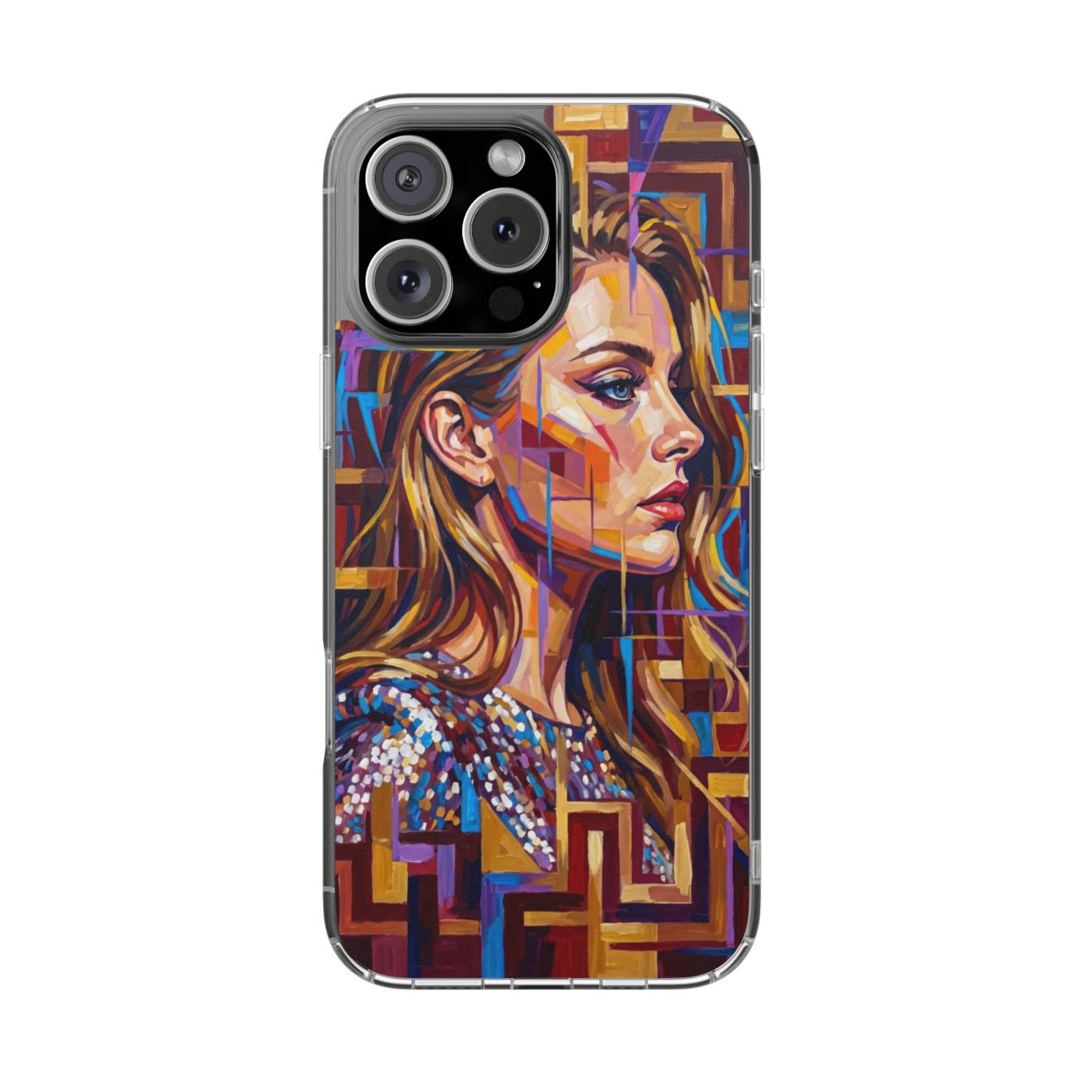 Clear Impact-Resistant Case - Shattered Elegance | Echovira...