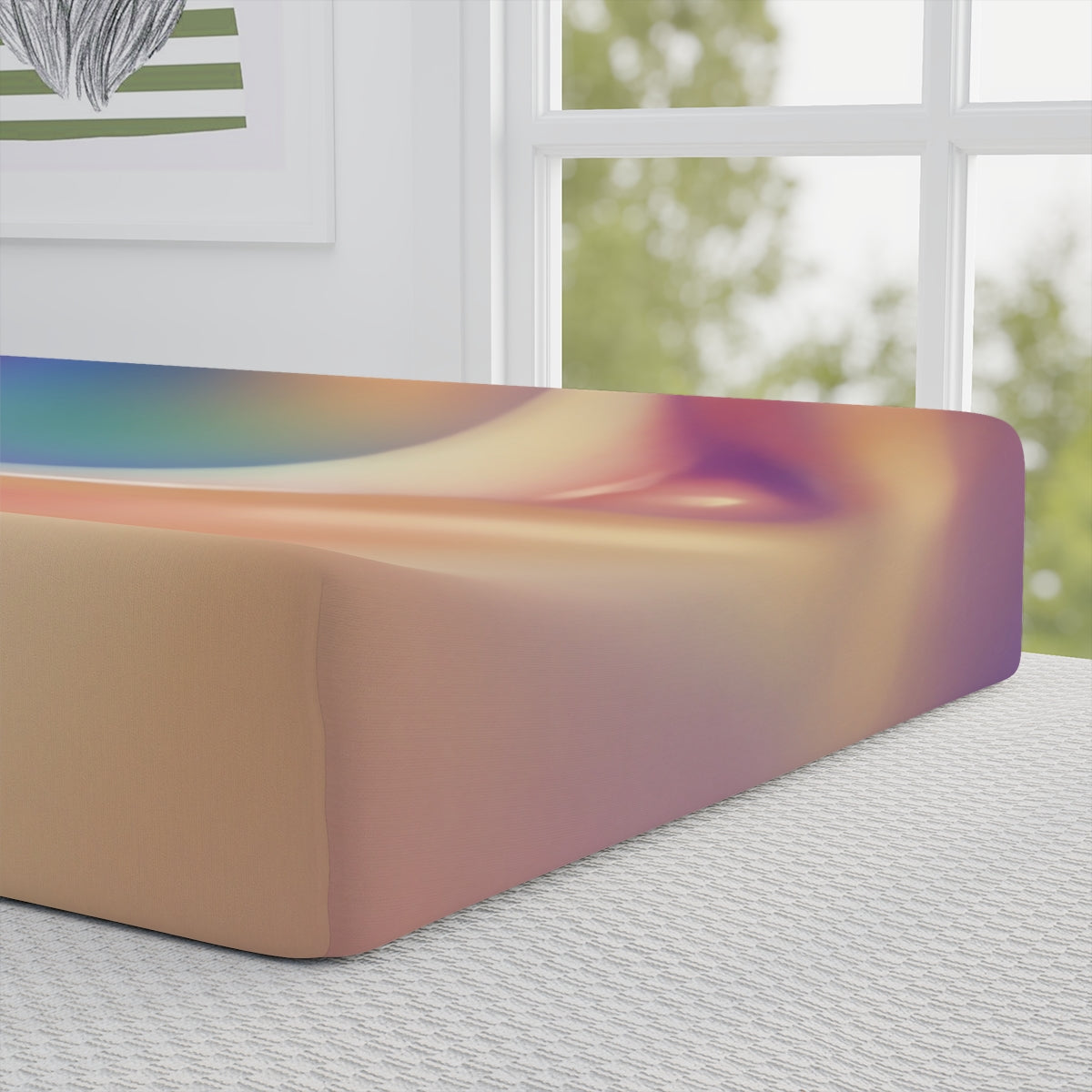 Baby Changing Pad Cover Iridescent Eye Art