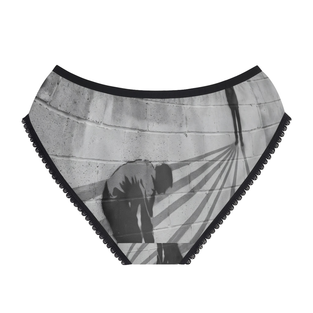 Women's Briefs with Urban Street Mural Art