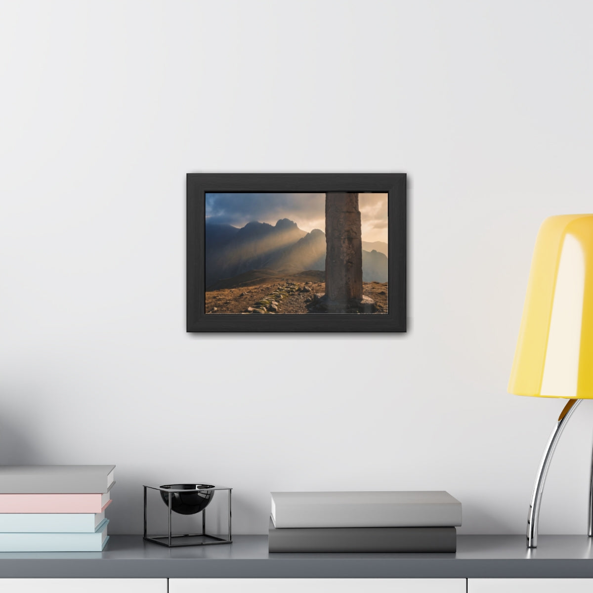 Framed Posters - Mystic Monolith Ancient Persian Mountain......