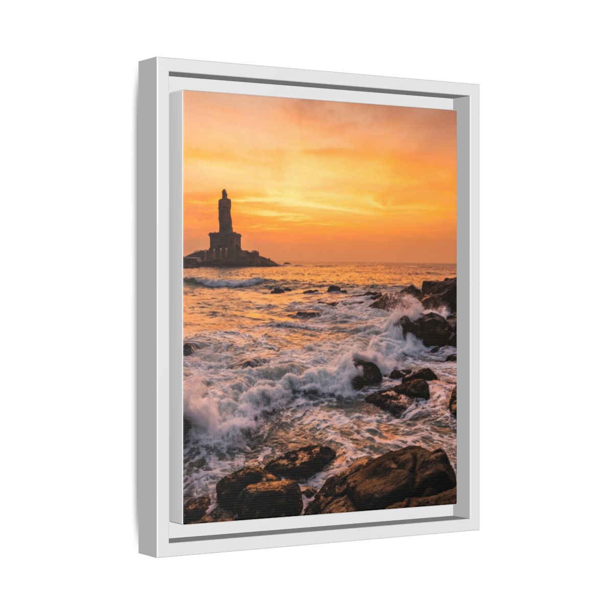 Framed Matte Canvas - Majestic Golden Coast
