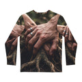 Men's Long Sleeve Shirt Forest Roots Art