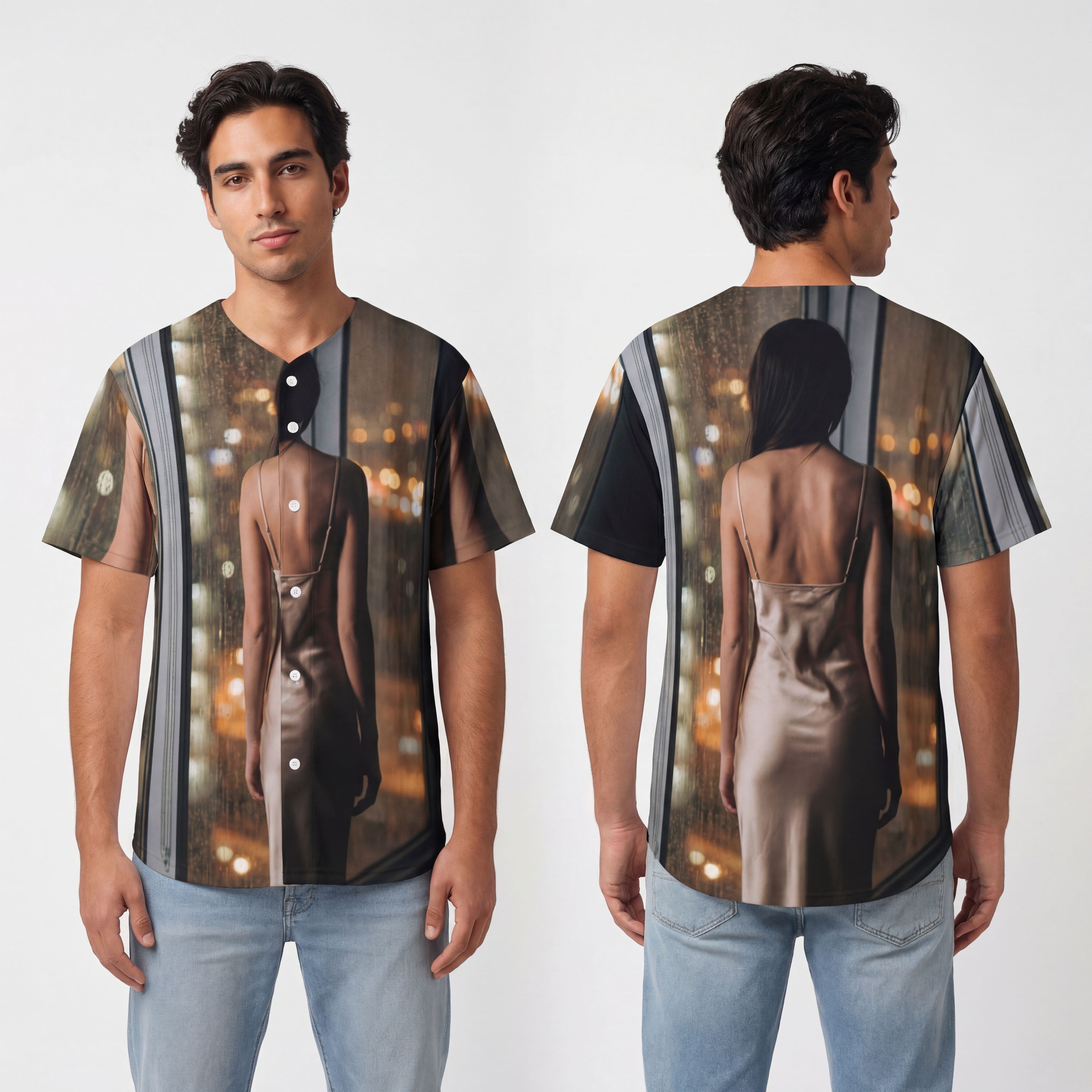 Men's Baseball Jersey - Field Glow Vibe