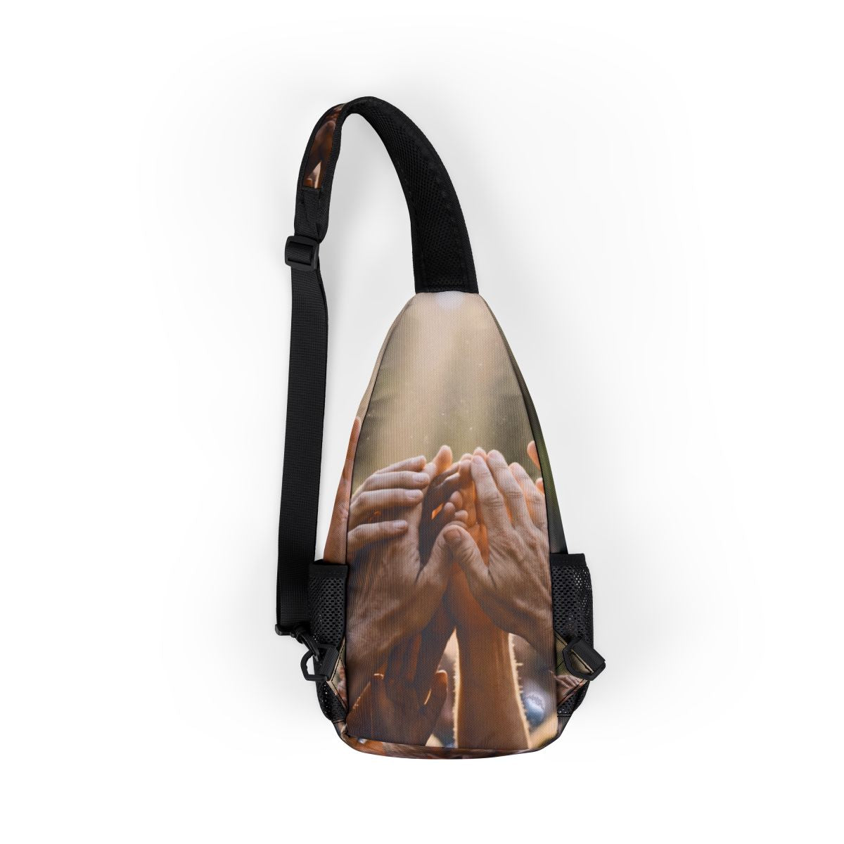 Chest Bag - Golden Rays of Unity Wall Art | Echovira Gallery