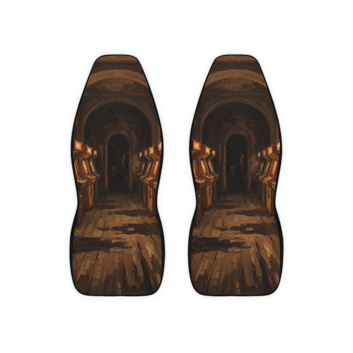 Arcade Hallway Art Polyester Car Seat Covers