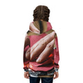 Sweat à capuche enfant avec nature morte pourpre