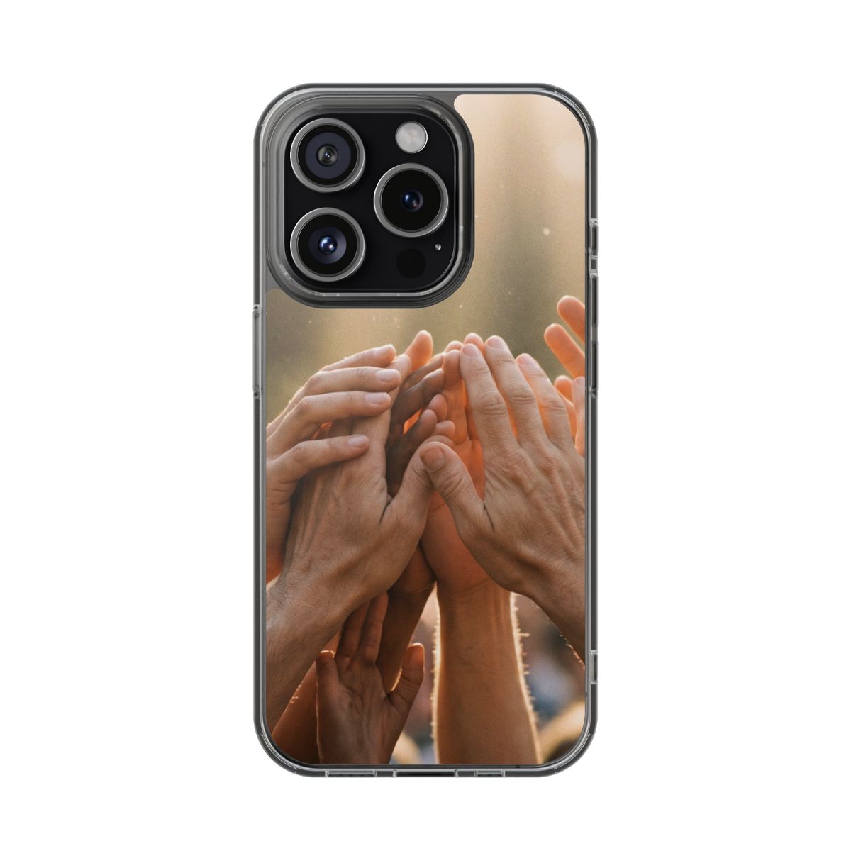 Clear Impact-Resistant Cases - Golden Rays of Unity Wall Art...