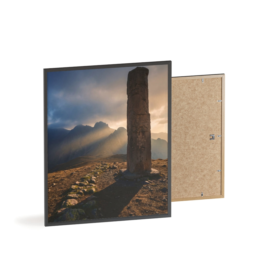 Wooden Framed Poster - Mystic Peak
