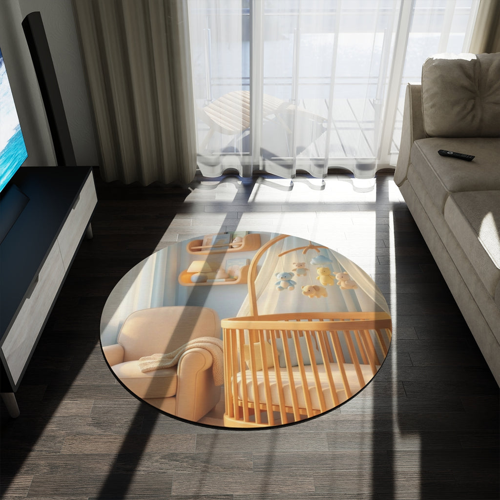 Tranquil Room Round Rug - Aesthetic Floor