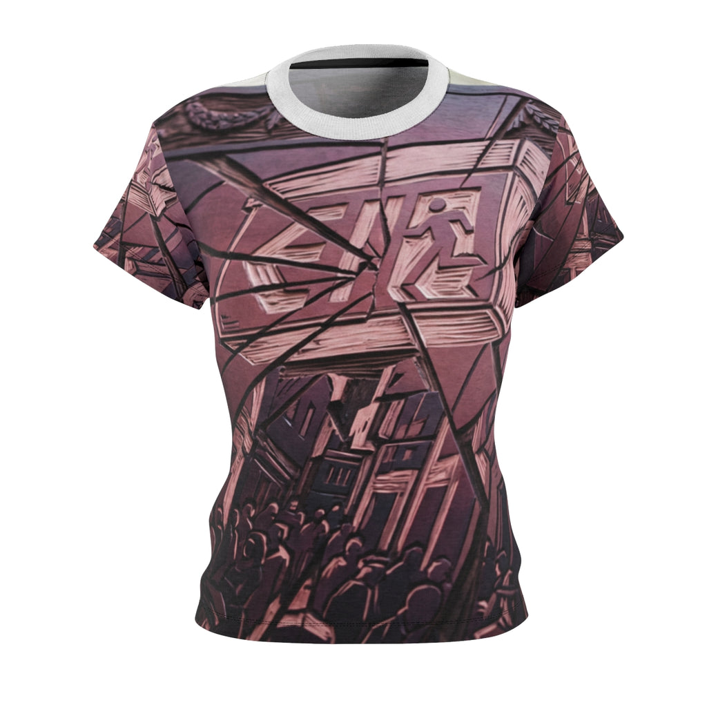 Women's Cut & Sew Tee - Carved Cityscape | Echovira Gallery