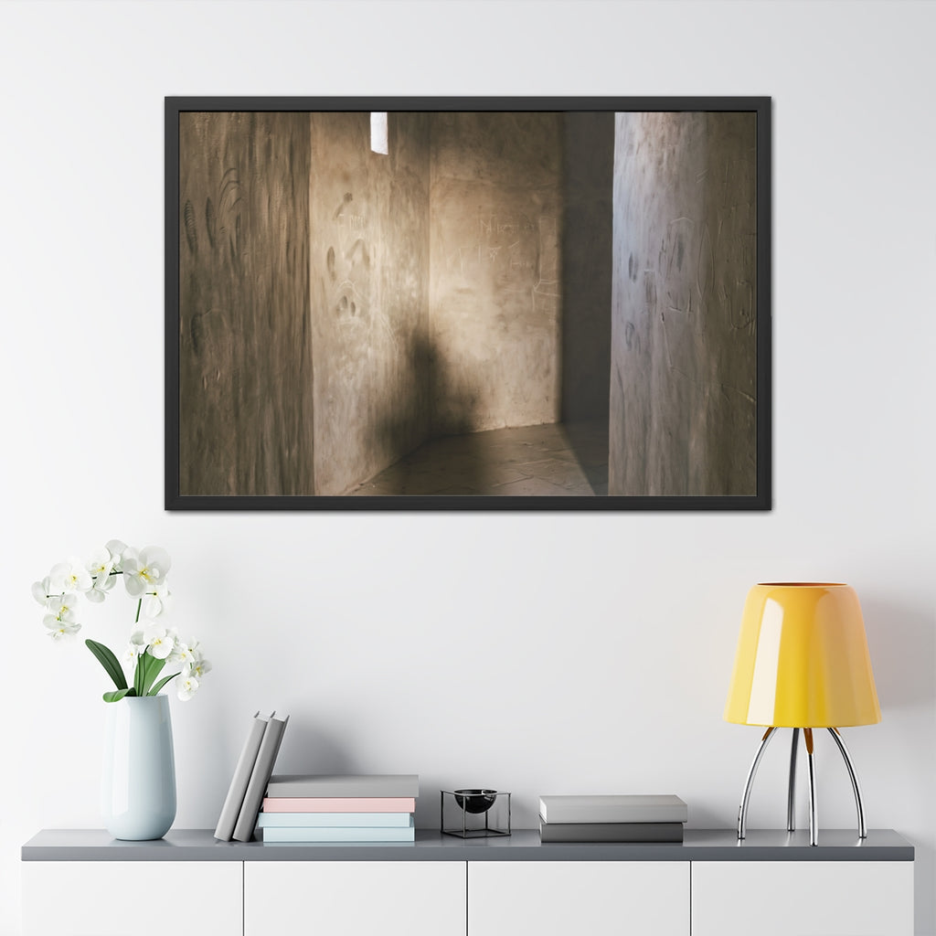 Framed Posters - Shadows of the Citadel moody architectural...