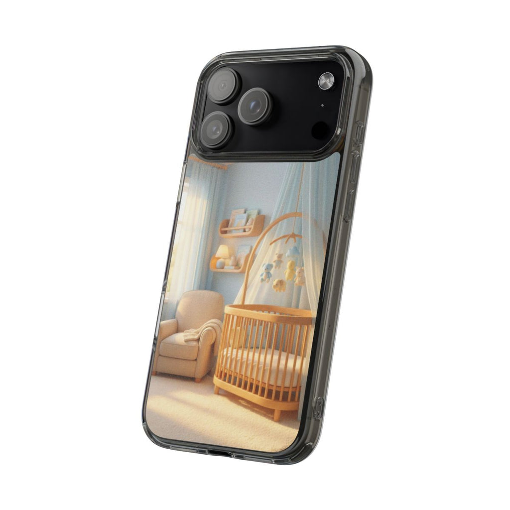 Clear Impact-Resistant Cases - Soft Blue Clear Phone Case...