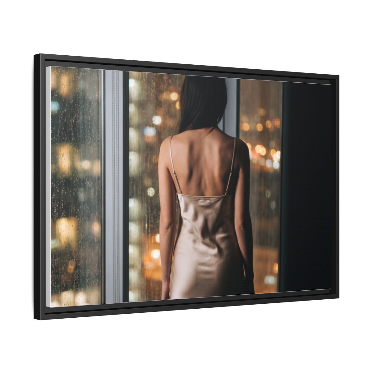 Framed Matte Canvas - Cinematic Nights — Black / 1.25"