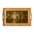 Bamboo Serving Tray - Golden Hour Shattered Glass... |...